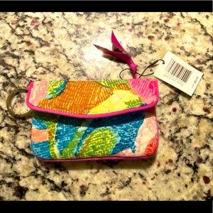 NWT! Vera Bradley zip ID wallet
